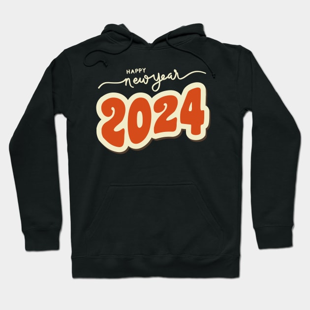 Happy New Year 2024 Hoodie by Norse Magic